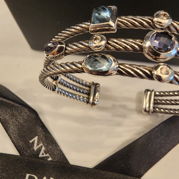 David Yurman 3 row Confetti cuff bracelet - Picture 9 of 9